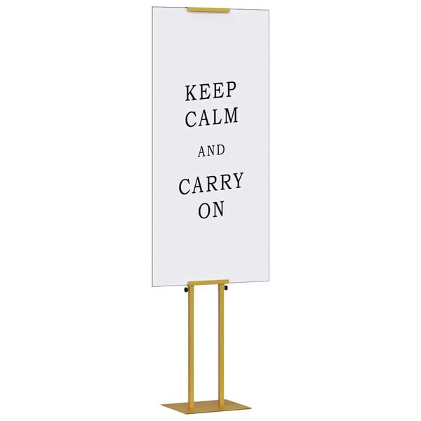 vidaXL Messe Utstillinger 2 pcs Gull 30 x 24 x 214 cm St&aring;l