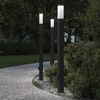 vidaXL Pullertlamper med stikkontakt 3 stk 110 cm svart IP44