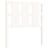 vidaXL Sengeramme med hodegavl hvit single heltre