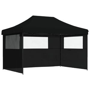 vidaXL Partytelt Svart 279 x 410 x 315 cm Oxford Stoff