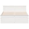 vidaXL Sengeramme uten madrass med hodegavl hvit 160x200cm heltre furu