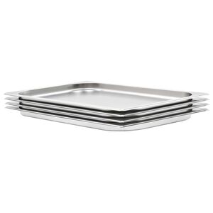 vidaXL Gastronormbeholdere 4 stk GN 1/1 20 mm rustfritt st&aring;l
