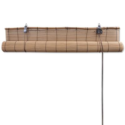 Brun bambus rullegardin 140 x 160 cm