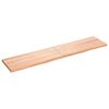 vidaXL Bordplate lysebrun 180x40x(2-4) cm behandlet heltre eik
