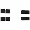 vidaXL Vegghengt TV-hylle 8 pcs Svart eik 30,5 x 30 x 30 cm