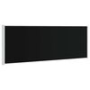 vidaXL Uttrekkbar sidemarkise 220x600 cm svart