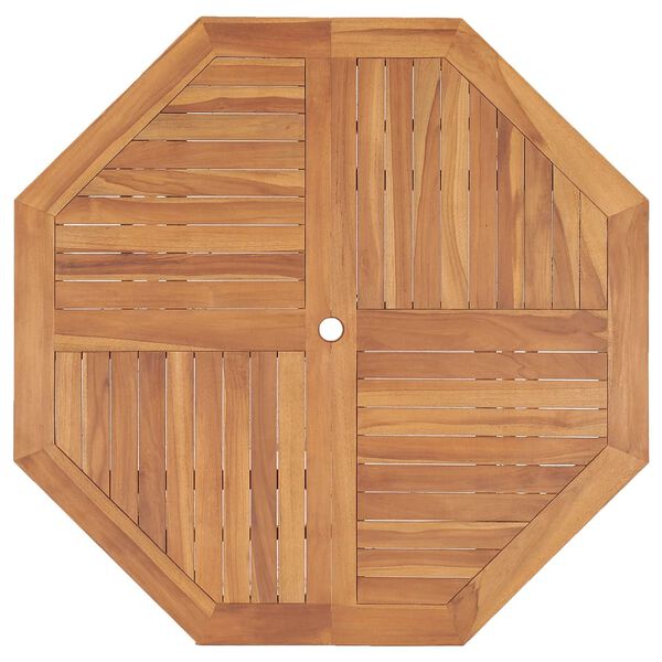 vidaXL Utendørs spisebord 110x110x75 cm heltre teak