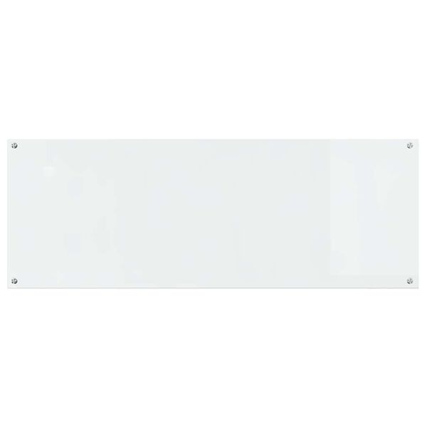 vidaXL Kjøkkenbakplate 2 pcs Gjennomsiktig 110 x 40 cm herdet glass
