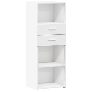 vidaXL Hylle hvit 45x42,5x124 cm konstruert tre
