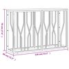 vidaXL Konsollbord s&oslash;lv rustfritt st&aring;l og gjenvunnet heltre