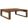 vidaXL Salongbord gammelt tre 100x100x35 cm konstruert tre