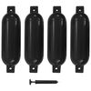 vidaXL B&aring;tfender 4 stk svart 51x14 cm PVC