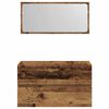 vidaXL Baderomsskap med speil gammelt tre konstruert tre