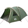 vidaXL Dometelt 4 person 308 x 268 x 130 cm Vanntett Gr&oslash;nn taft