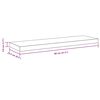 vidaXL Flytende vegghylle hvit 80x23,5x3,8 cm MDF