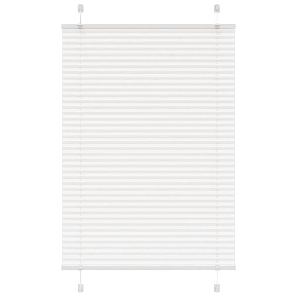 vidaXL pliss&eacute;gardin Hvit 90x100 cm Stoff Bredde 89,4 cm Polyester