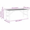 vidaXL Kaffebord Brun 110 x 50 x 43 cm Bambus