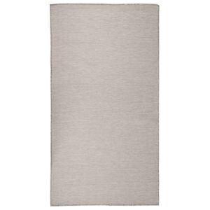 vidaXL Utend&oslash;rs flatvevd teppe 80x150 cm lysegr&aring;