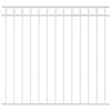 vidaXL Gjerdeelement ASSEN 170 x 150 cm St&aring;l Hvit