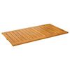 vidaXL Badematte Brun 100 x 55 cm Solid akasietre