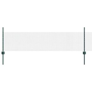vidaXL Sveiset tr&aring;dgjerde med stolper 100 x 0,5 m PVC-belagt st&aring;l Mesh