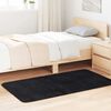 vidaXL Flossteppe med lang luv NAVARRA svart 80x150 cm polyester