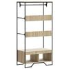 vidaXL Garderobe sonoma eik 90x50x180 cm konstruert tre