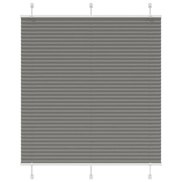 vidaXL pliss&eacute;gardin antrasitt 115x150cm Stoff Bredde 114,4cm Polyester