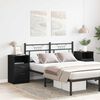 vidaXL Nattbordskap 2 pcs Svart Eik 40 x 35 x 65 cm Konstruert tre