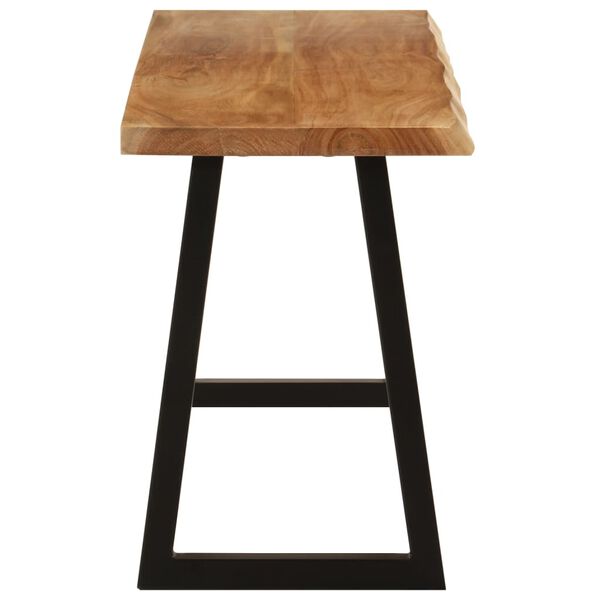 vidaXL Benk med naturlig kant 105 cm heltre akasie