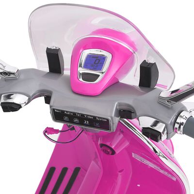 vidaXL Elektrisk lekescooter Vespa GTS300 rosa