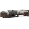 vidaXL Sengeramme uten madrass brun eik 75x190 cm konstruert tre