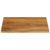 vidaXL Bordplate 80x80x2,5 cm naturlig kant heltre mango
