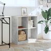 vidaXL Bokhylle betonggrå 68,5x32x75 cm konstruert tre