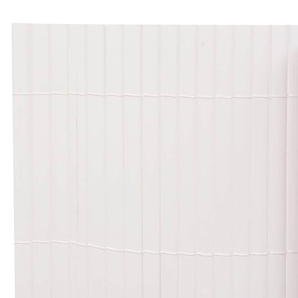 vidaXL Dobbelsidet hagegjerde 90x500 cm hvit