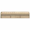vidaXL Sengeramme sonoma eik 100x200 cm