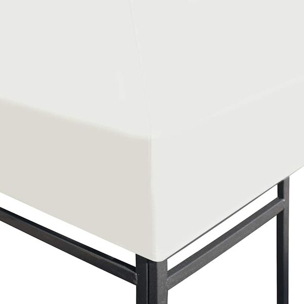 vidaXL Toppduk til paviljong 310 g/m² 3x3 m kremhvit