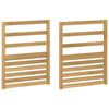 vidaXL Armlene Modul 2 pcs Hvit 59 x 4 x 73 cm Solid akasietre