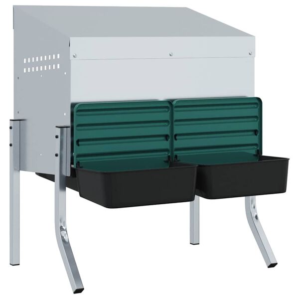 vidaXL Kyllinghus 2 rom med ben galvanisert st&aring;l