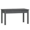 vidaXL Hagebenk gr&aring; 80x44x45 cm heltre furu