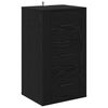 vidaXL Serviesskap Svart Eik 40 x 33 x 70 cm Konstruert tre