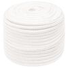vidaXL Universaltau i polypropylen 14 mm 100 m Hvit PP