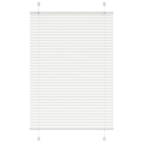 vidaXL pliss&eacute;gardin Hvit 90x100 cm Stoff Bredde 89,4 cm Polyester