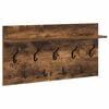 vidaXL Vegghengt kleshenger Veggmontert R&oslash;kt eik 80 x 40 x 12 cm
