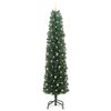 vidaXL Kunstig juletre med 300 LED gr&oslash;nn 240 cm PVC og st&aring;l og plast