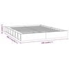 vidaXL Sengeramme hvit 150x200 cm King Size heltre