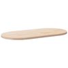 vidaXL Bordplate 100x50x2,5 cm heltre furu oval