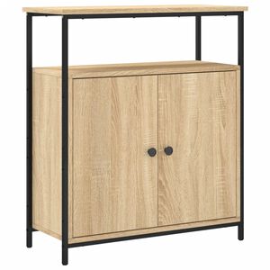 vidaXL Skjenk Sonoma eik 70x30x80 cm konstruert tre