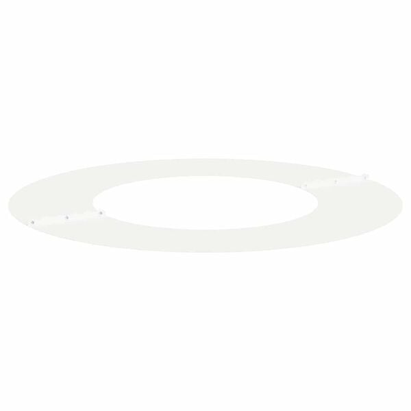 vidaXL passende for Flat Tre Ring Hvit &Oslash;40 / 70 cm St&aring;l