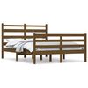 vidaXL Sengeramme heltre furu 140x200 cm honningbrun